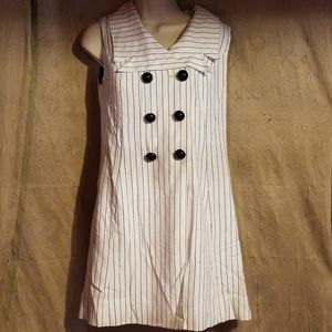"Kelly Arden" Vintage Black & White Striped Dress